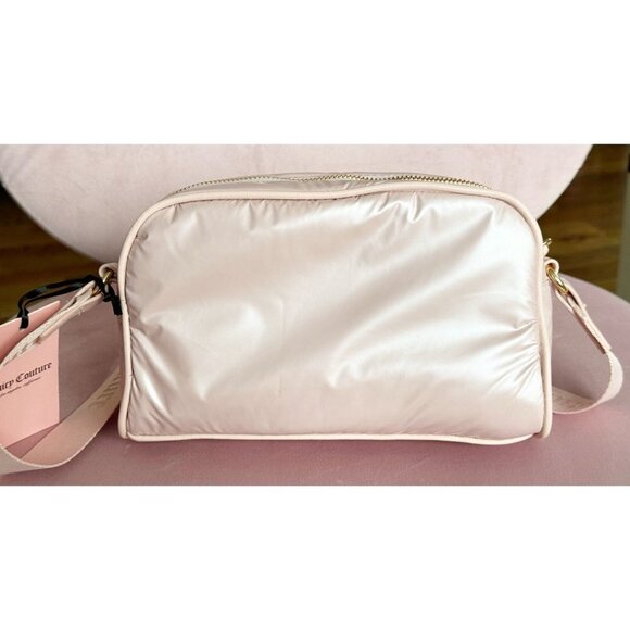 Juicy Couture Crossbody Timeless Puffer Bag Adjustable Shoulder Strap w/ Coin Pu - Picture 9 of 13